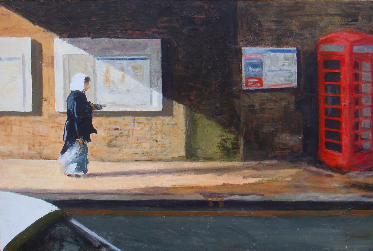 Sotto il ponte, 2007 (olio su tavola) da Trevor Burgess