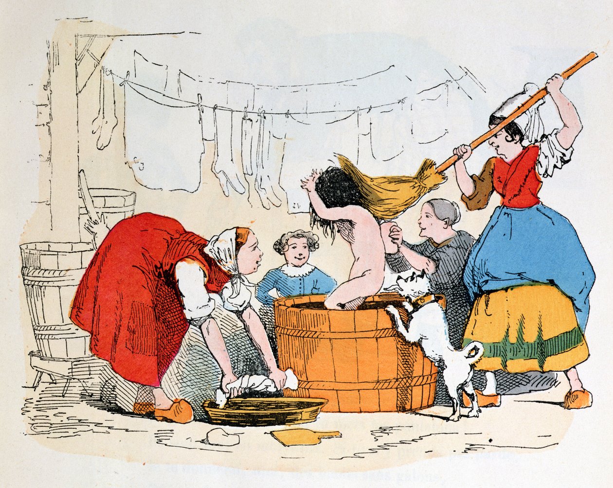 Il bagno obbligatorio, illustrazione per 