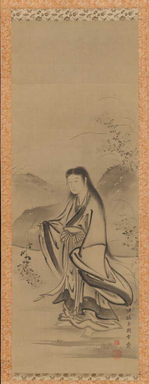 Kiku Jido Ragazzo del Crisantemo da Tsukioka Sessai