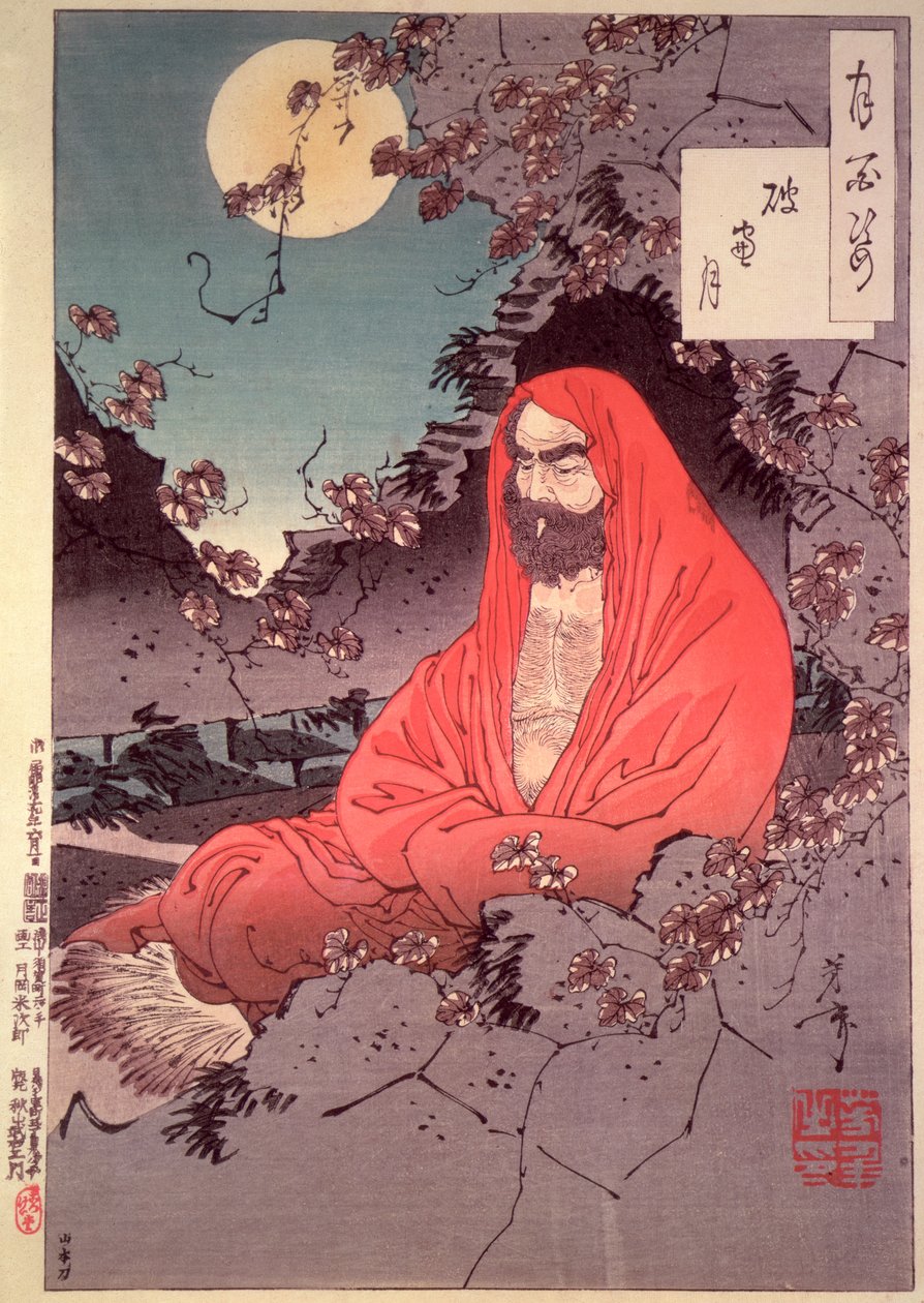 Meditazione al chiaro di luna da Tsukioka Yoshitoshi