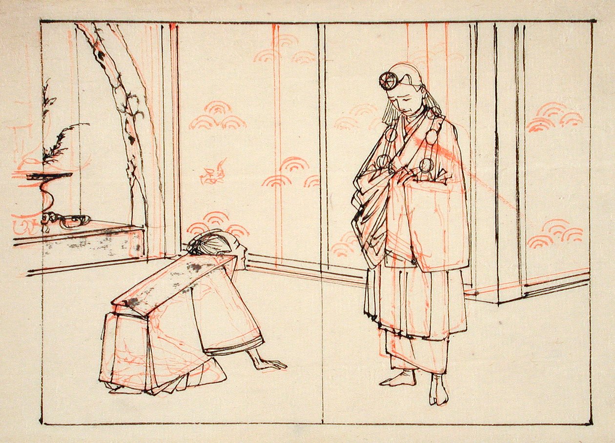 Disegno preparatorio per un