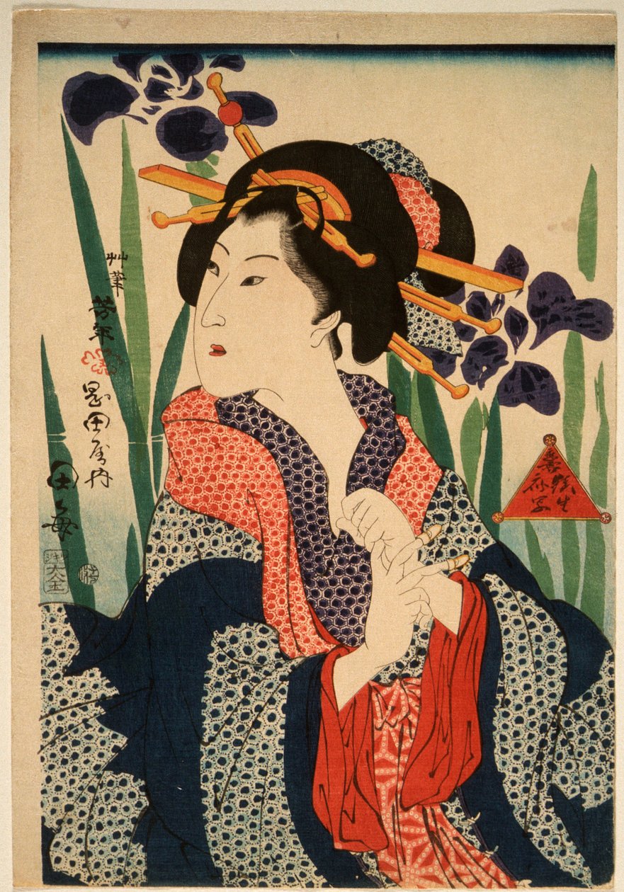 La cortigiana Taume da Tsukioka Yoshitoshi