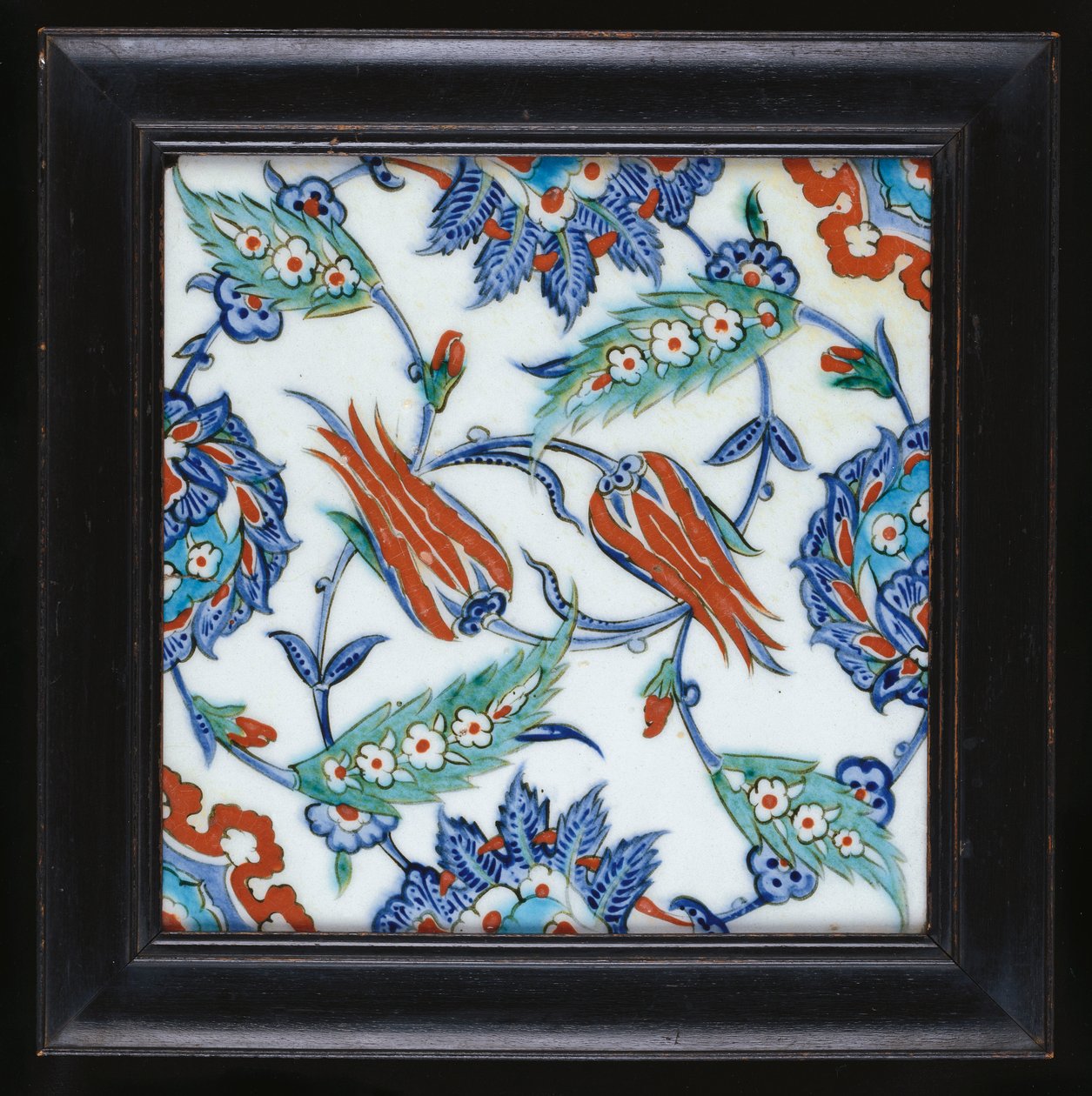 Una piastrella di ceramica di Iznik, c.1580 da Turkish School