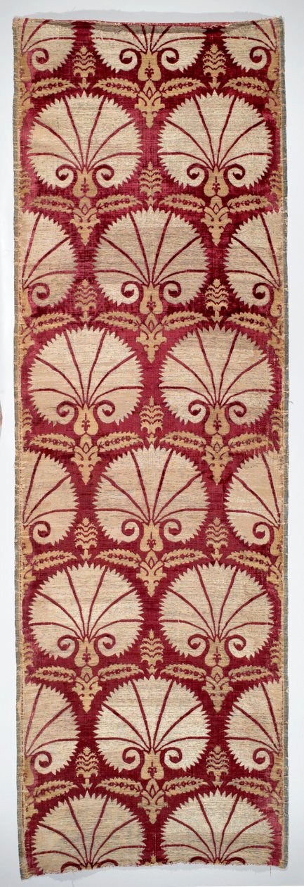Pannello tessile con motivo di garofano da Turkish School