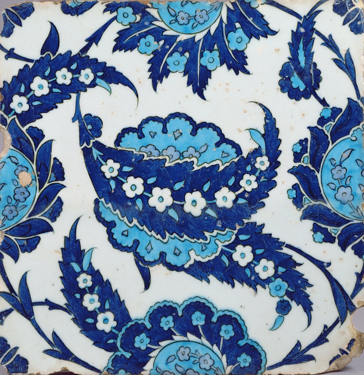 Piastrella, Iznik, turco, 1540-50 da Turkish School