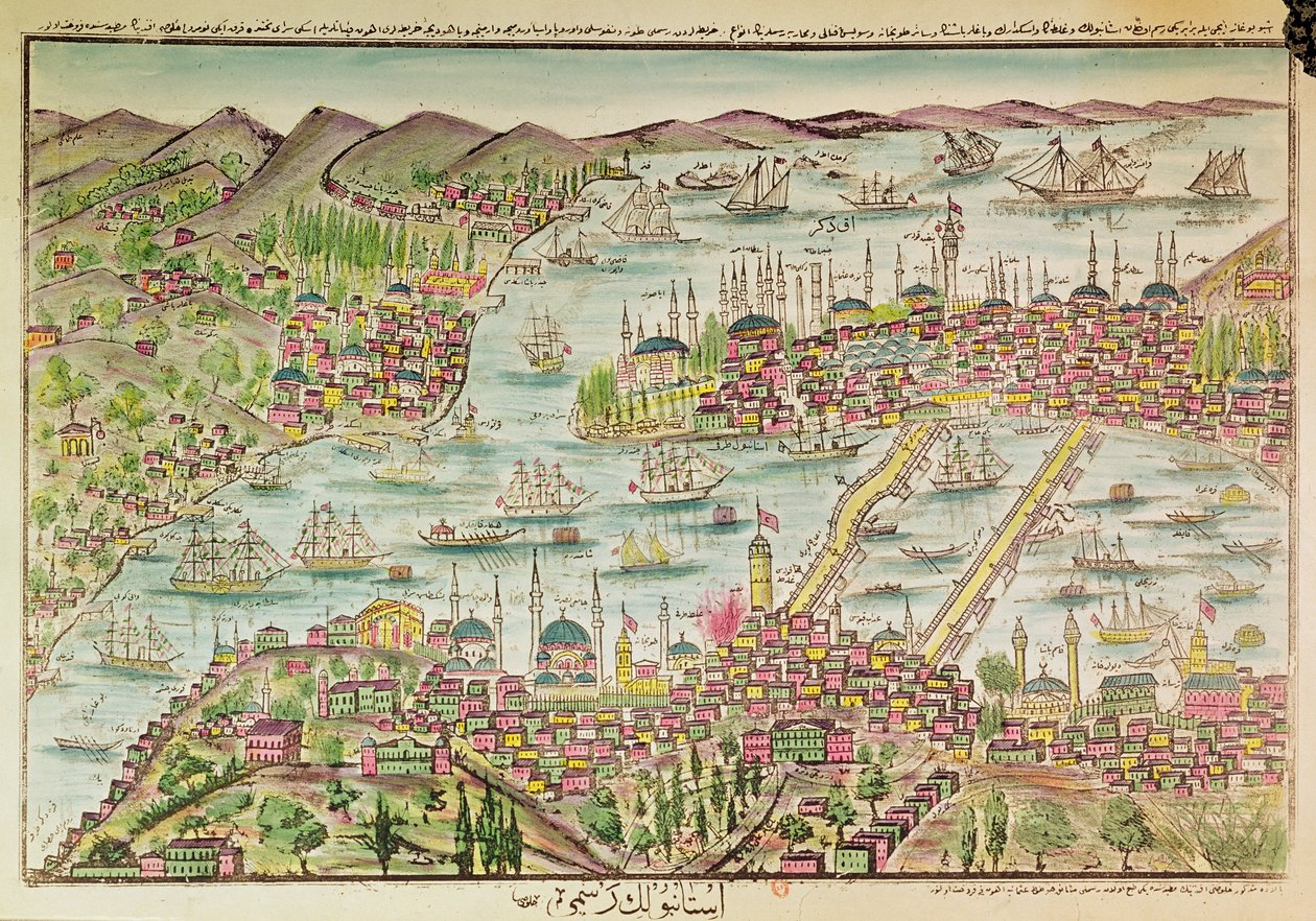 Veduta di Costantinopoli da Turkish School