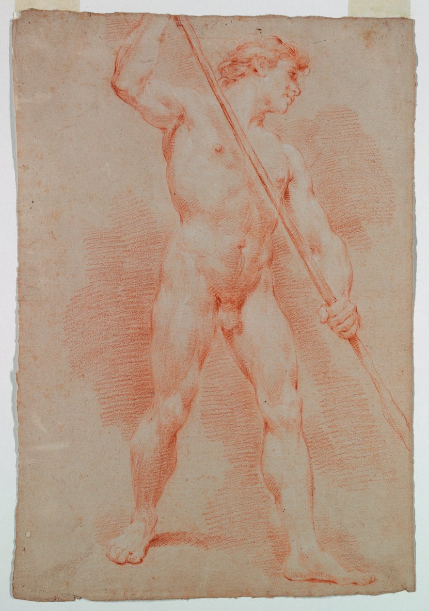 Disegno, Studio di un nudo, 1750 ca. da Ubaldo Gandolfi