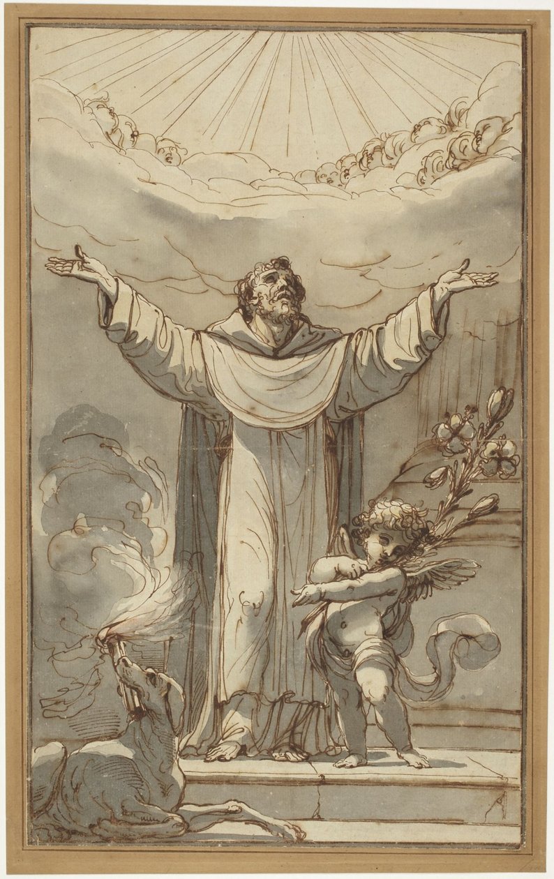 San Domenico in preghiera da Ubaldo Gandolfi