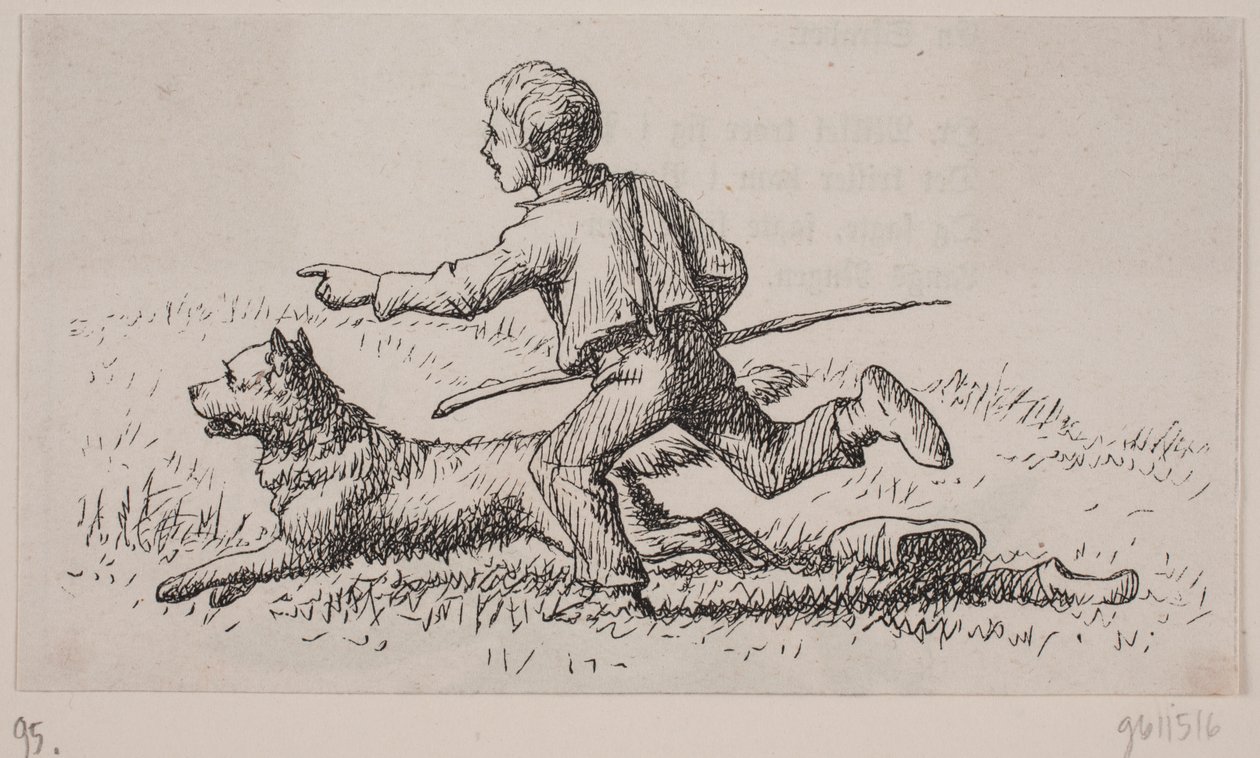 Illustrazione per "Signor Mikkel", poesia di Christian Richardt da Ubekendt