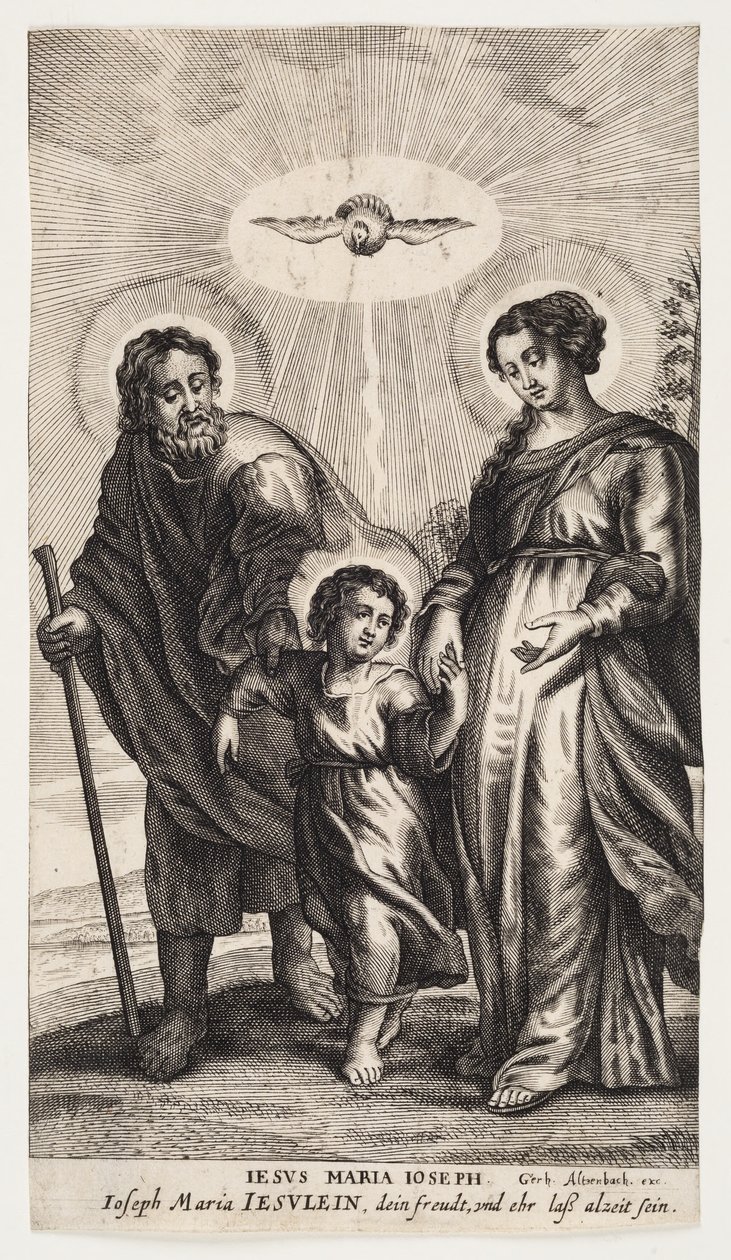 Gesù con Maria e Giuseppe da Ubekendt