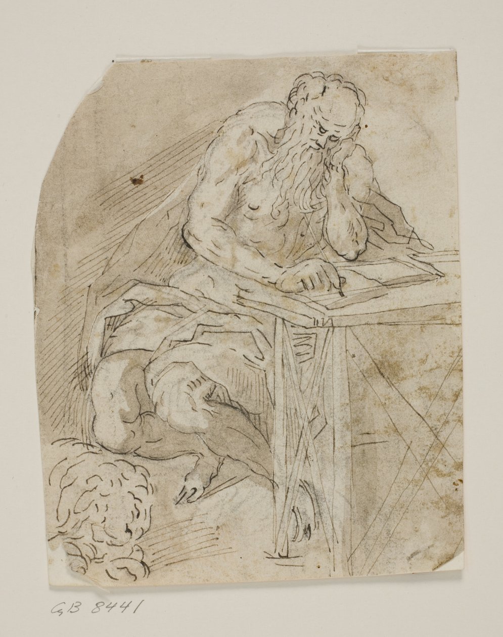 San Girolamo nel suo studio da Ubekendt Ubekendt