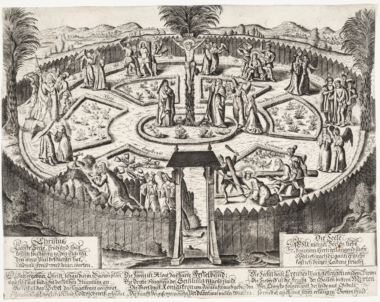 Giardino delle passioni da Ubekendt tysk 1600 tallet