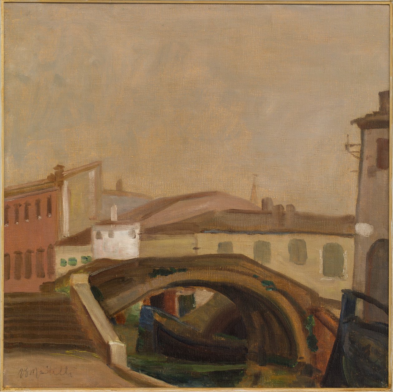 Case e un ponte a Chioggia da Ugo Martelli