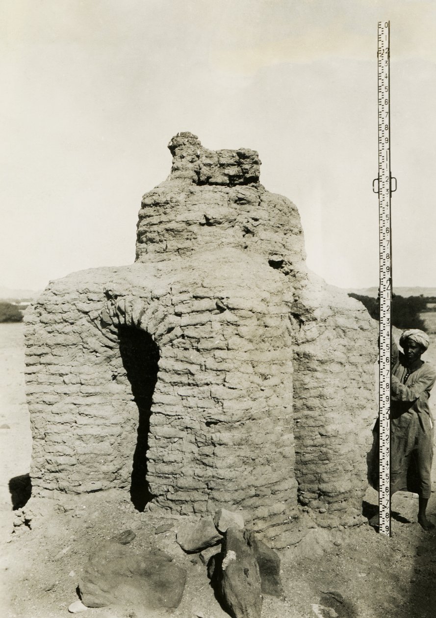 Tomba cristiana nella necropoli di Qasr Ibrim, Egitto, fotografia di Ugo Monneret de Villard da Ugo Monneret de Villard