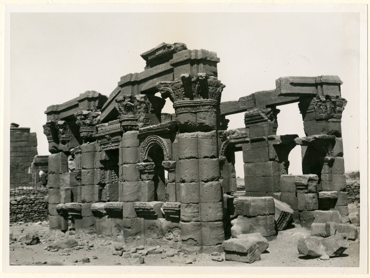 Chiosco romano, Naqa, Sudan, fotografia di Ugo Monneret de Villard da Ugo Monneret de Villard