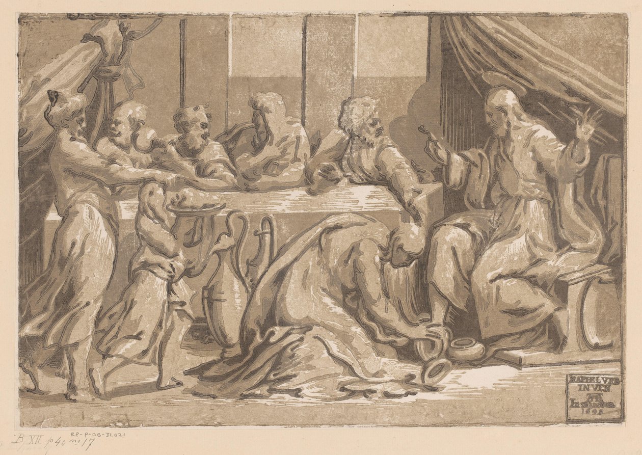 Cristo unto da Maria Maddalena da Ugo da Carpi