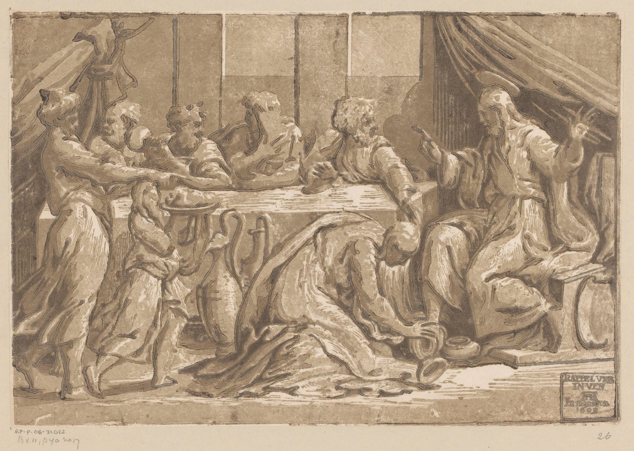 Cristo unto da Maria Maddalena da Ugo da Carpi