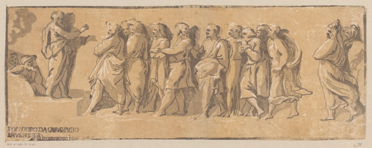 Pietro predica a Gerusalemme da Ugo da Carpi