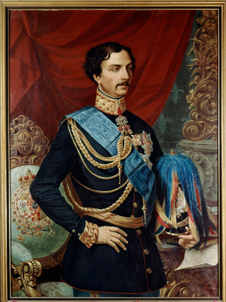 Carlo di Borbone Parma (1799-1883), duca di Parma - Carlo III di Borbone (1823-1854) XIX secolo da Ulisse Passani
