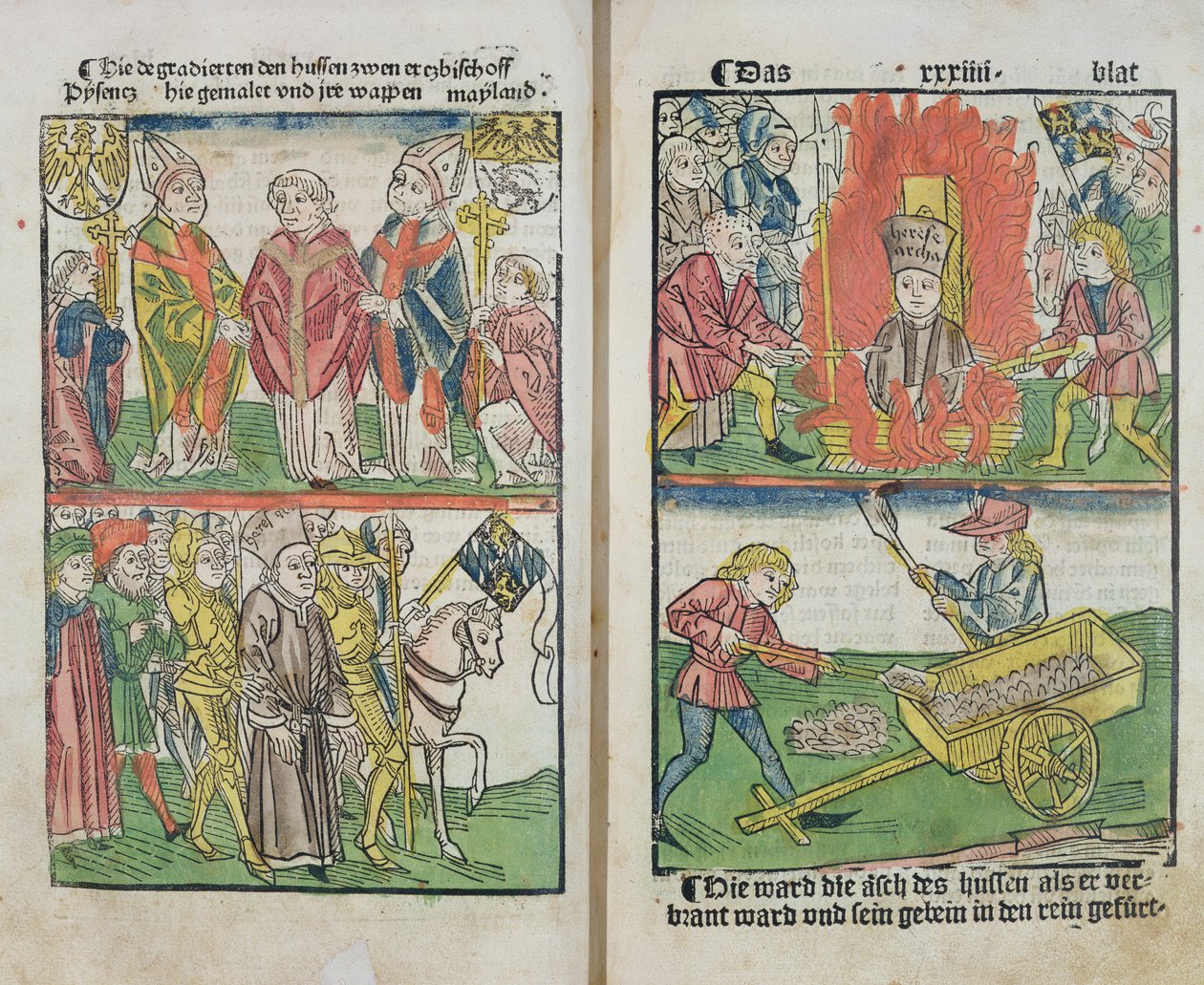 Jan Hus bruciato sul rogo al Concilio di Costanza, da 