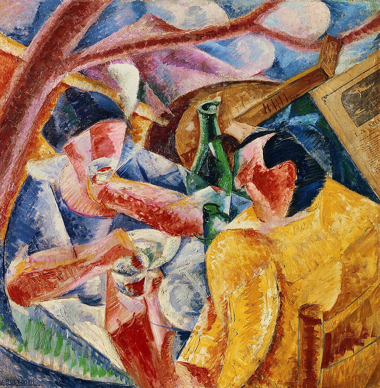 Sotto la pergola a Napoli, 1914 da Umberto Boccioni