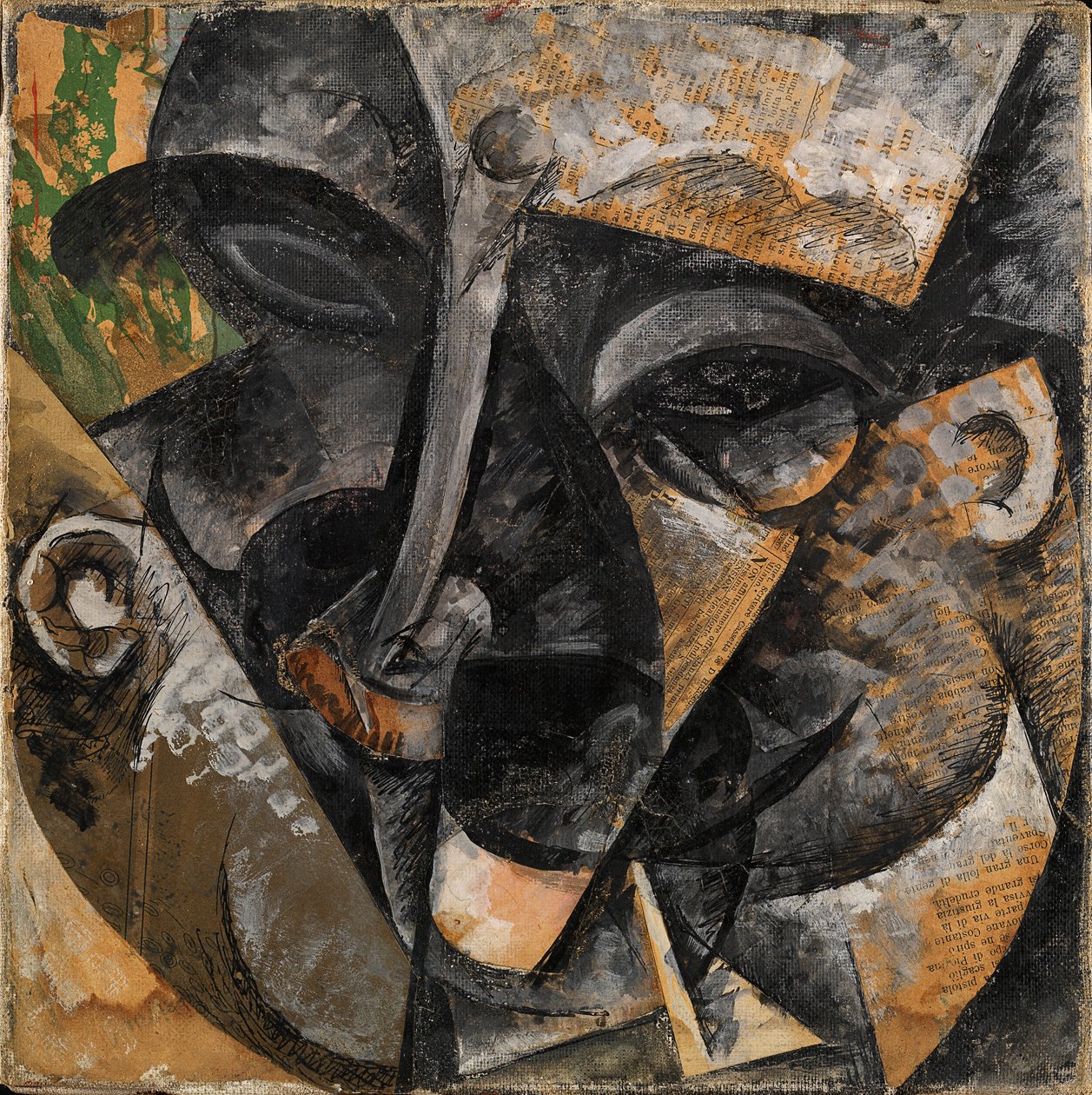 Dinamismo di una testa di uomo da Umberto Boccioni