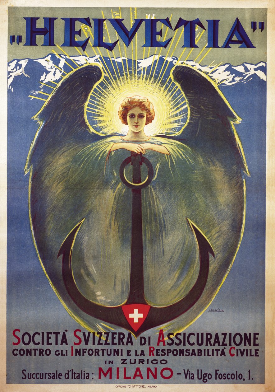Helvetia Poster di Umberto Boccioni da Umberto Boccioni