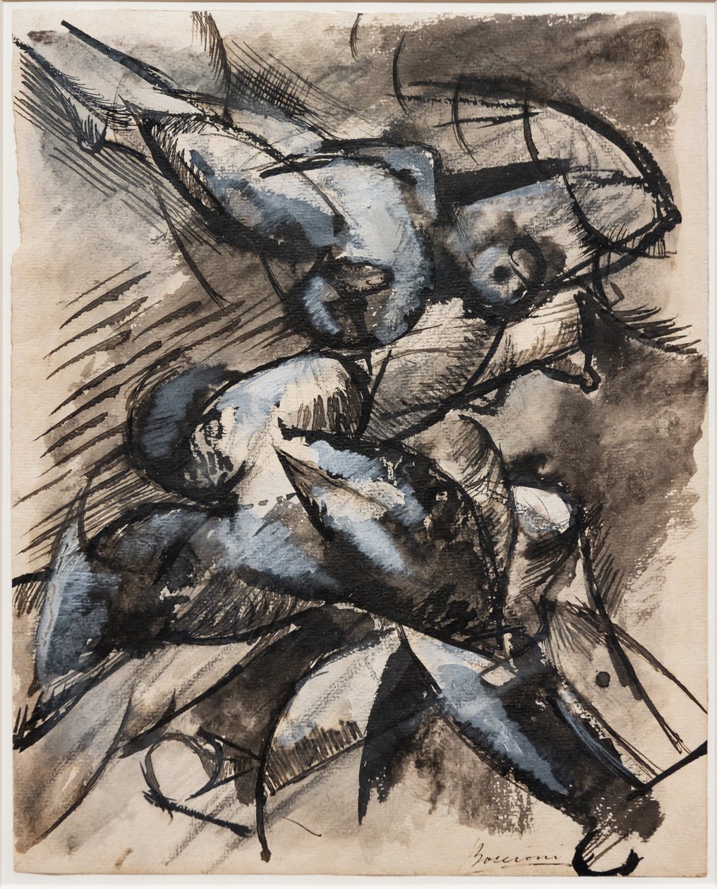 Voglio vedere le forme umane in movimento (Decomposizione dinamica) da Umberto Boccioni