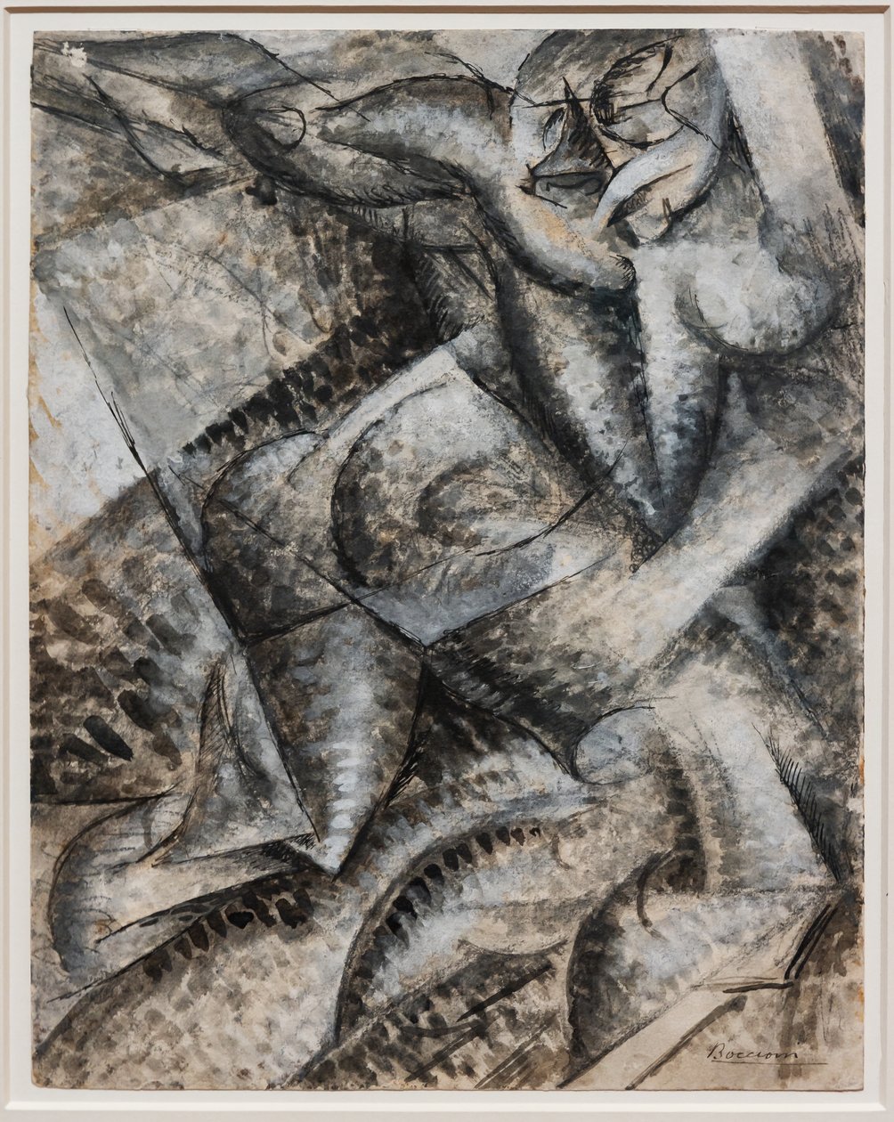 Voglio sintetizzare le forme uniche della continuità nello spazio (Dinamismo di un corpo umano) da Umberto Boccioni