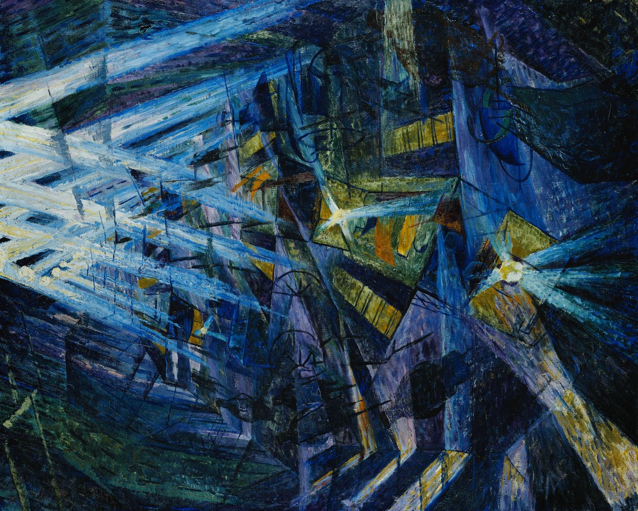 Le forze di una strada, 1911 da Umberto Boccioni