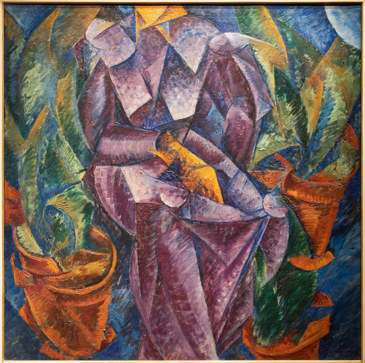 Costruzione Perpendicolare a Spirale. Donna Seduta da Umberto Boccioni