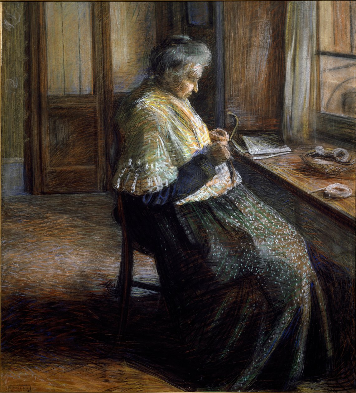 La madre. Ritratto di una donna anziana da Umberto Boccioni