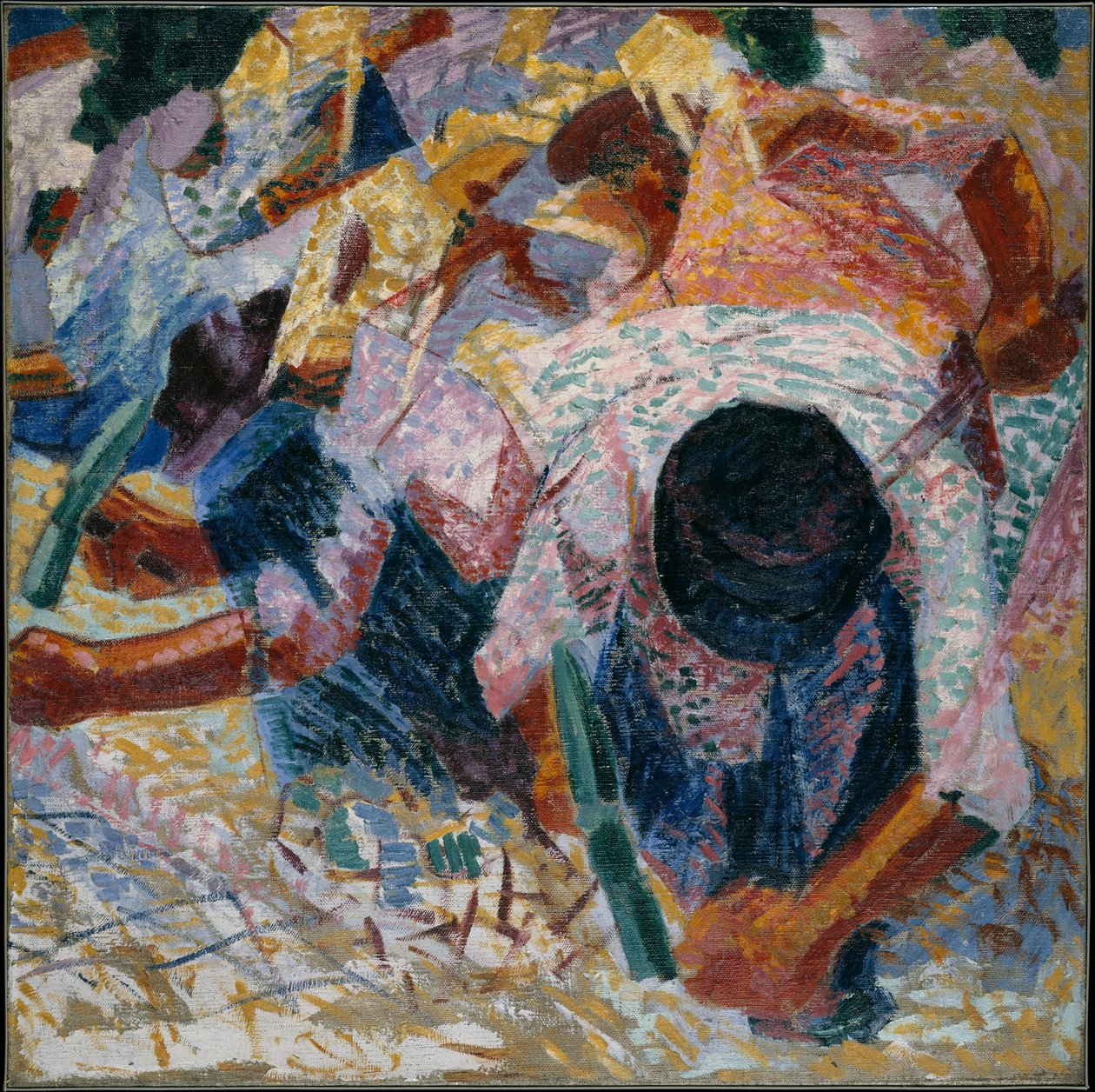 Die Straßenpflasterer da Umberto Boccioni