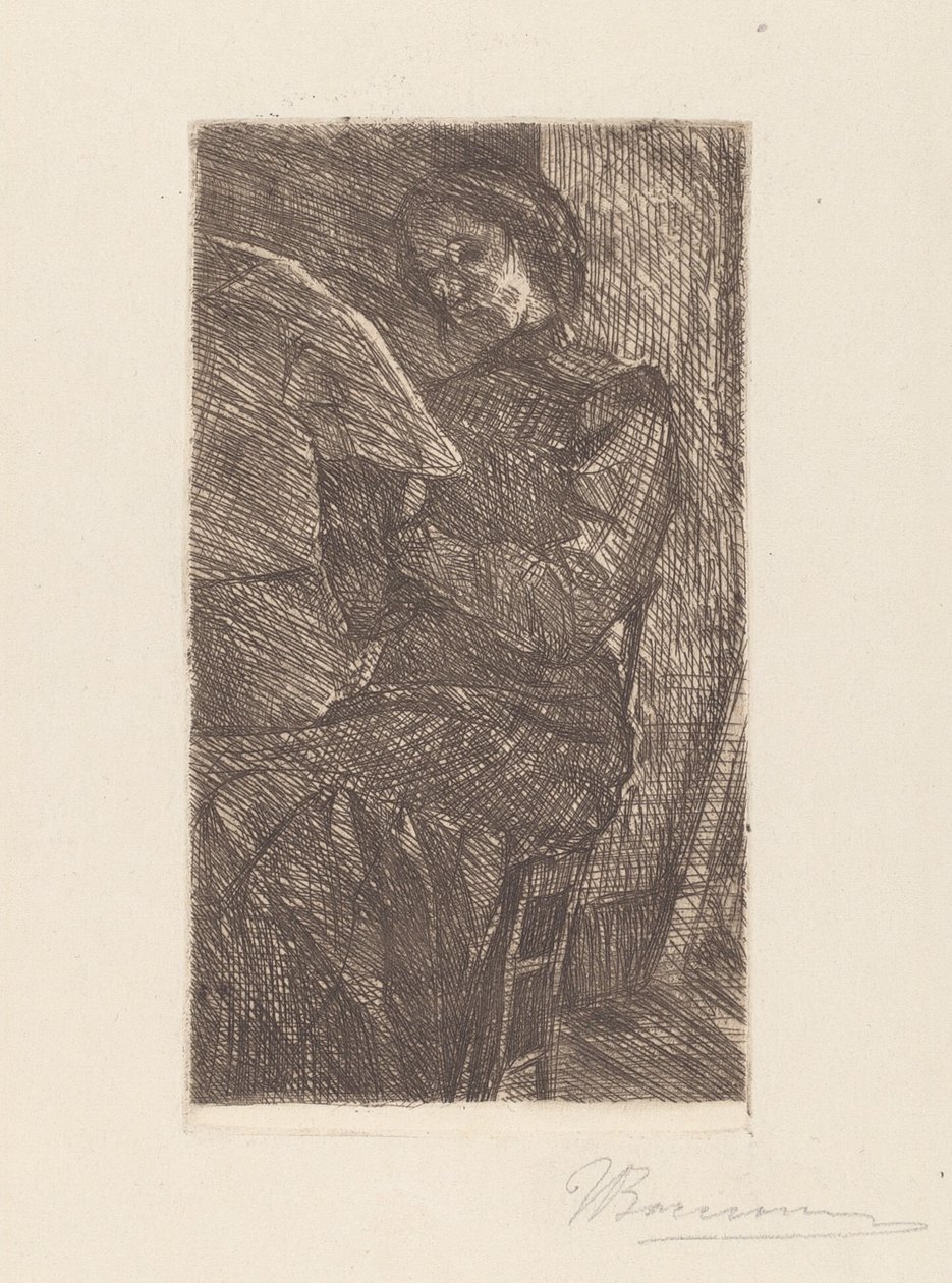 Donna che legge da Umberto Boccioni