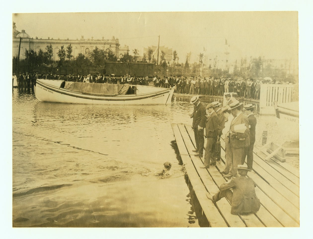 Olimpiadi del 1904 - Daniels del New York Athletic Club vincitore della gara di nuoto di 440 yard da Unbekannt Unbekannt