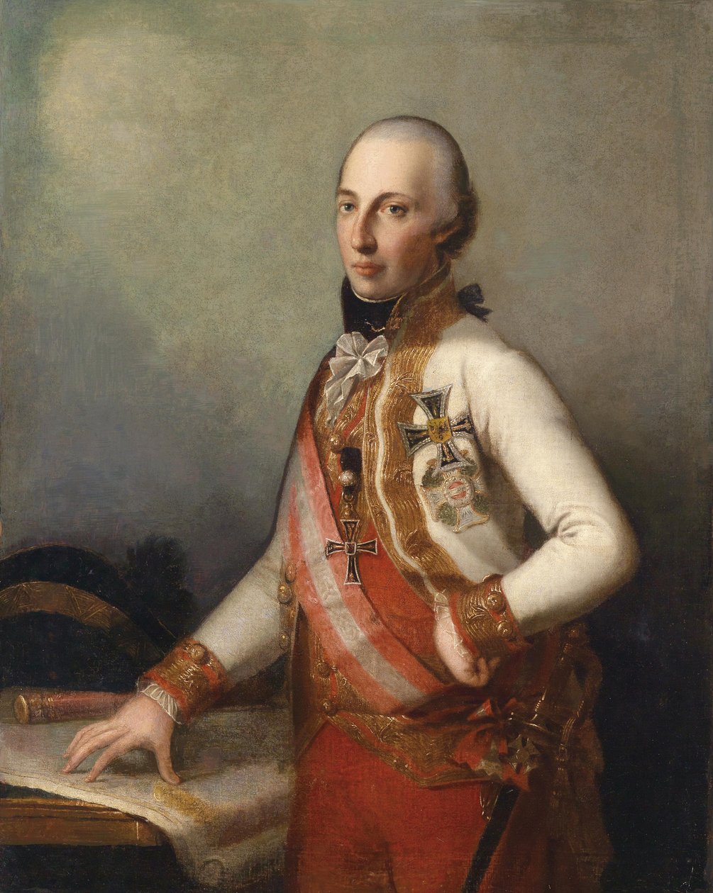Feldmaresciallo Arciduca Carlo in uniforme con la Gran Croce dell