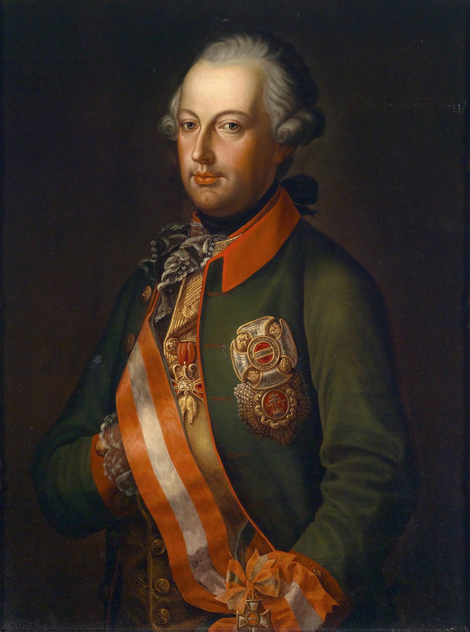 Imperatore Giuseppe II in uniforme con decorazioni da Unbekannt Unbekannt