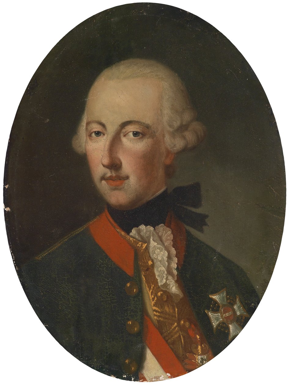 Imperatore Giuseppe II in uniforme con decorazioni da Unbekannt Unbekannt