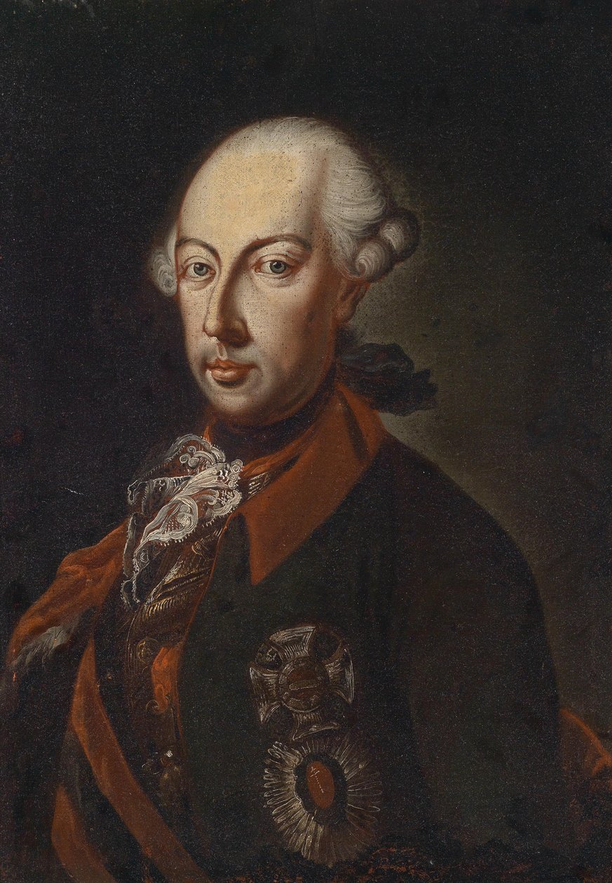 Imperatore Giuseppe II in uniforme del reggimento Chevauxleger n. 1 da Unbekannt Unbekannt