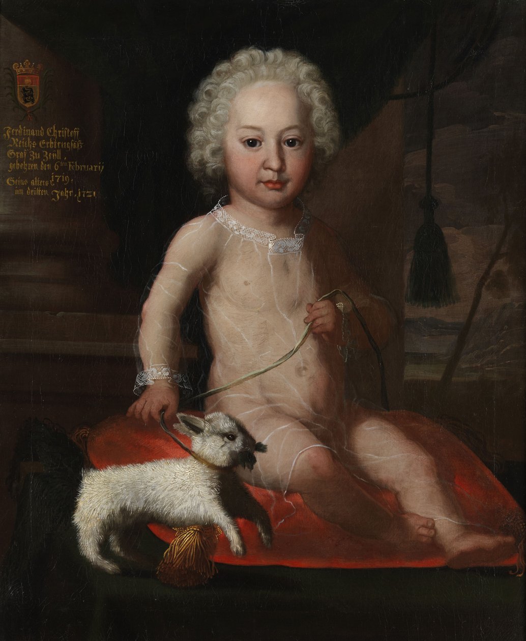 Ritratto di bambino di Ferdinand Christoph von Waldburg-Zeil (* 1719) da Unbekannt Unbekannt