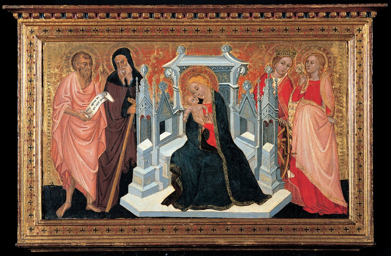 Madonna in trono con Santi da Unbekannt Unbekannt