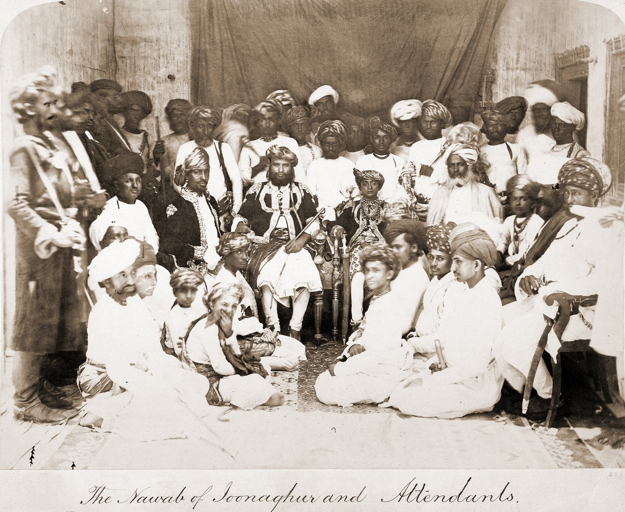 Mahabat Khan (1851-1882), il Nawab di Junagarh, anni 1870 da Unbekannt Unbekannt