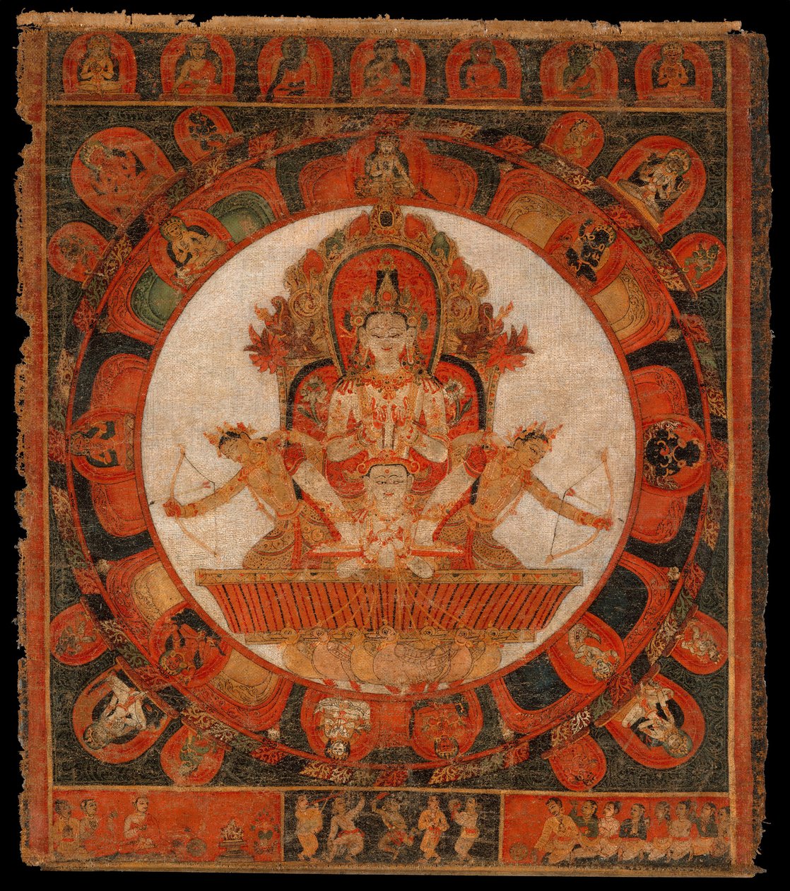 Mandala di Chandra, Dio della Luna da Unbekannt Unbekannt