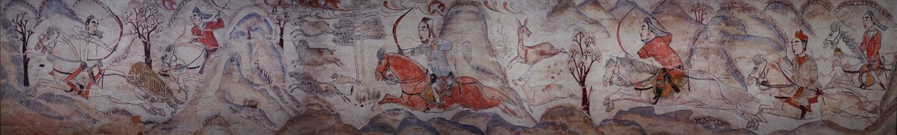 Murale da una tomba della dinastia Qi settentrionale a Jiuyuangang, Xinzhou da Unbekannt Unbekannt