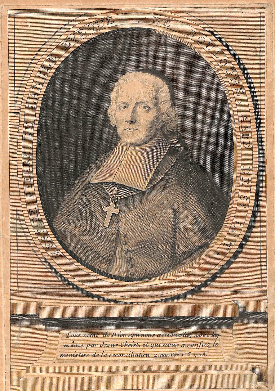 Ritratto di Monsignore Pierre de LANGLE da Unbekannt Unbekannt