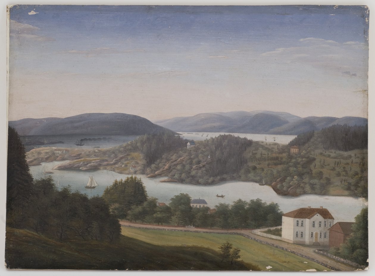 Vista da Schafteløkken verso Bygdøy da Unbekannt Unbekannt