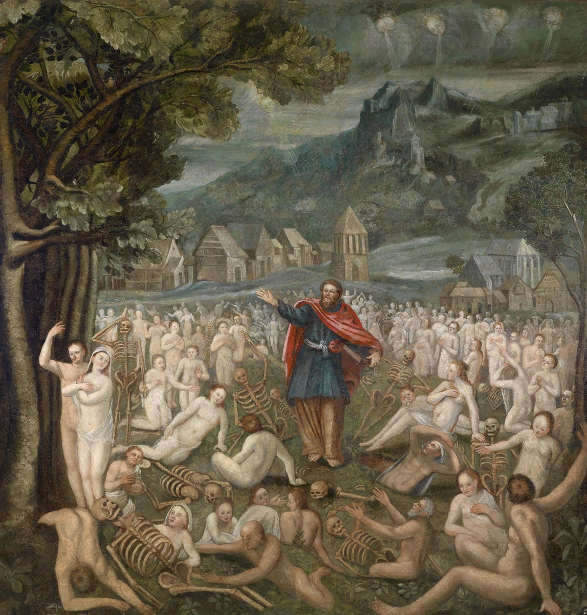 Visione di Ezechiele della resurrezione delle ossa (Ezechiele 37, 1-14) da Unbekannt Unbekannt