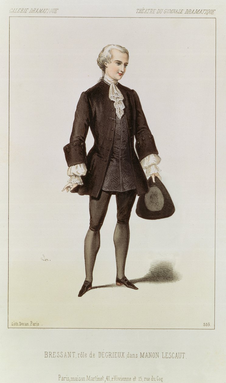 Bressant nel ruolo di Degrieux, nell