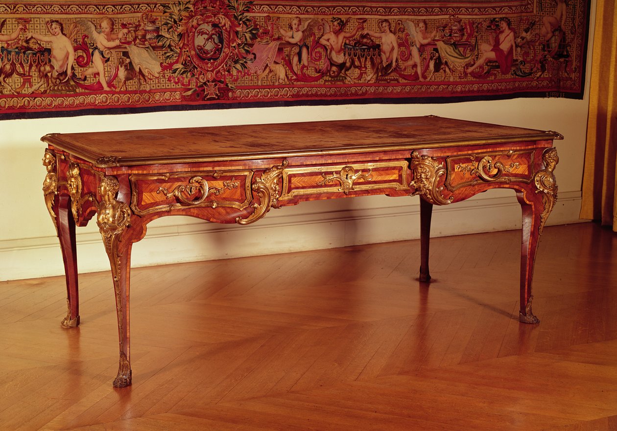 Bureau plat, francese, Cressent, 1730 da Unbekannt Unbekannt
