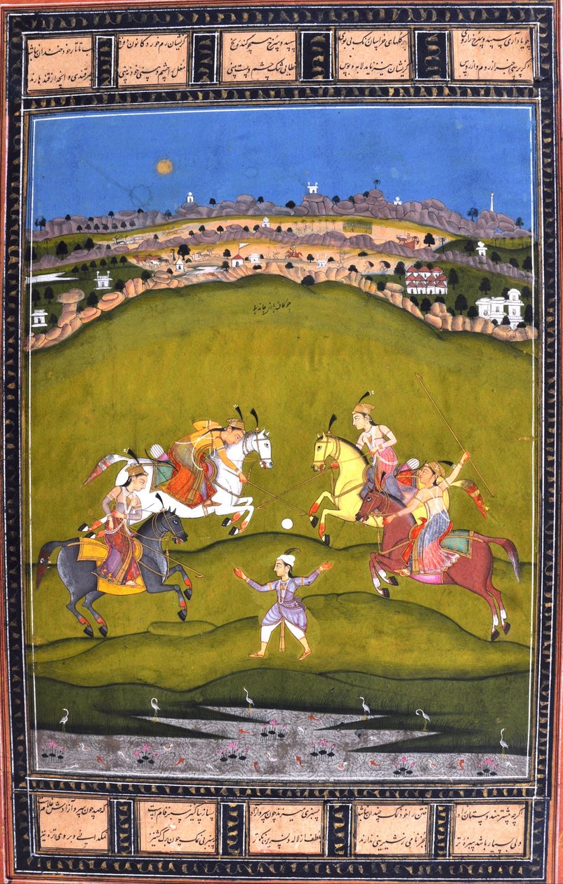 Chand Bibi che Gioca a Polo da Unbekannt Unbekannt